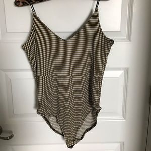 Striped bodysuit